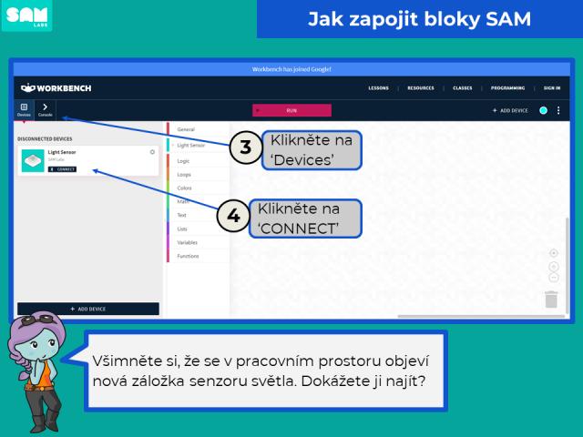Learn to Code 3 - SAM Labs Blockly