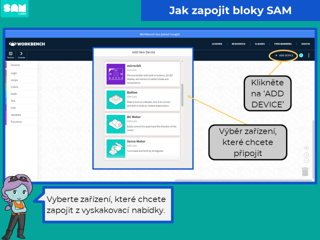 Learn to Code 3 - SAM Labs Blockly